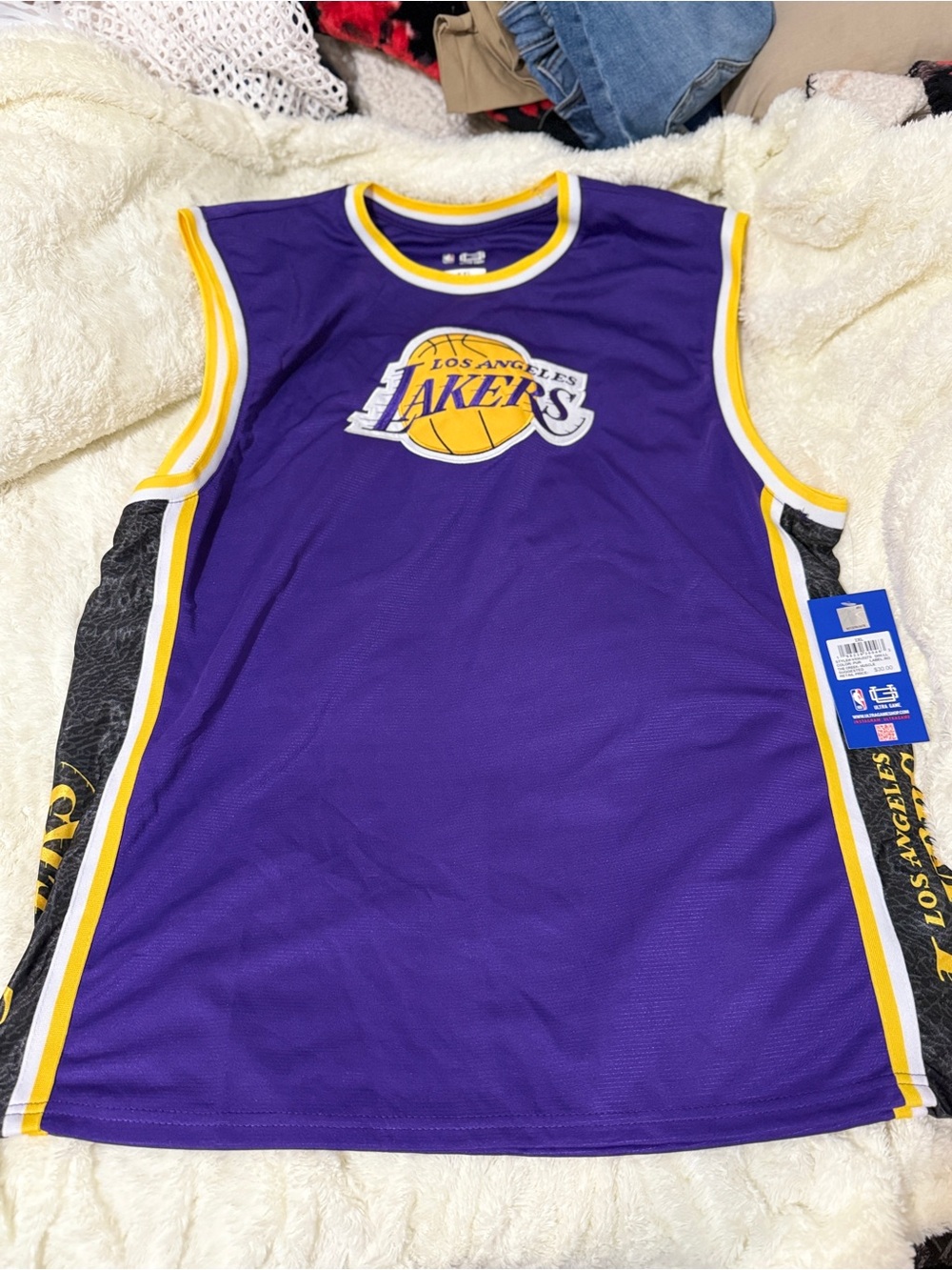 NBA Los Angeles Lakers Purple and Gold Jersey Tank
